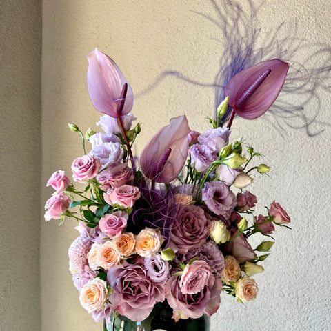 Graceful Lilac Vase Arrangement 