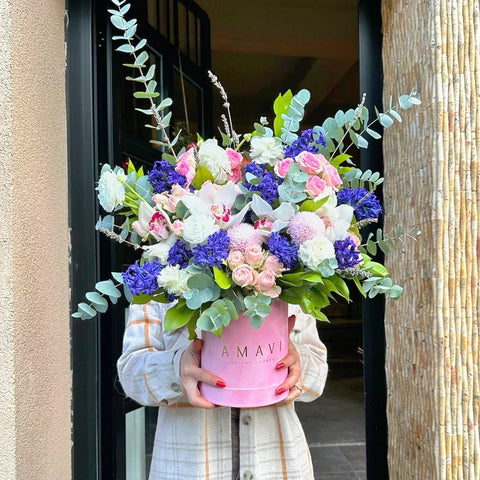 Pink Perfection Premium Hyacinths in Pink Box